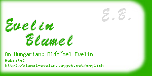 evelin blumel business card